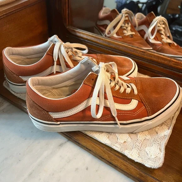 VANS Men's Classic Filmore Decon Sneaker Rust Orange and Men's Size 7.5 - Picture 5 of 6